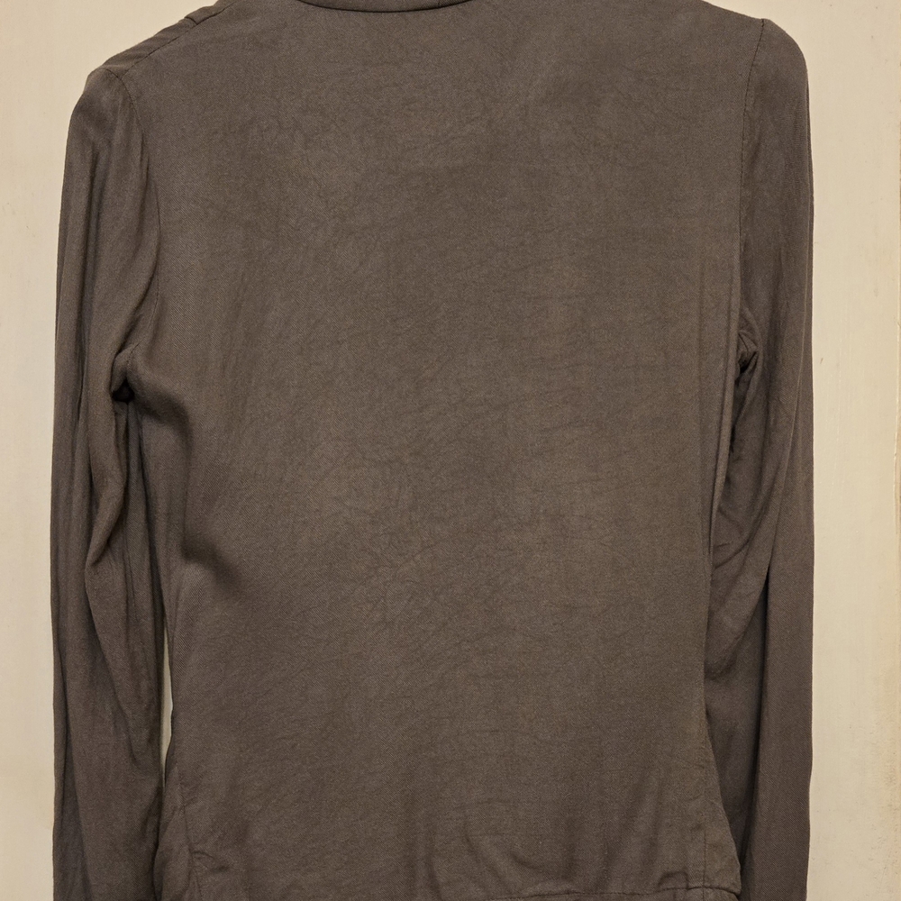 Forever 21 Brown Cardigan Sweater with Waterfall Draping - Picture 3 of 5